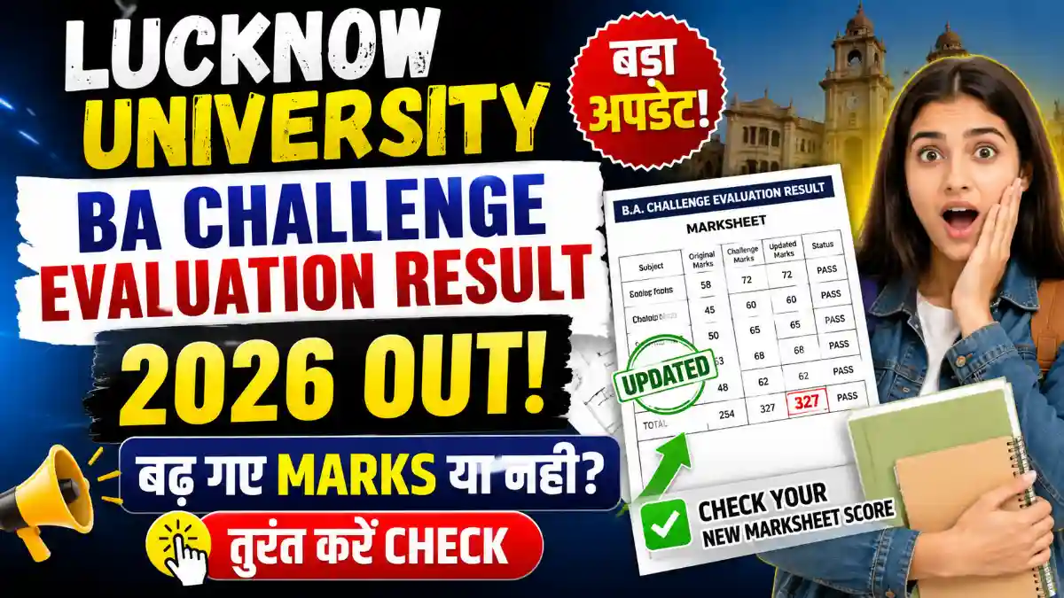 Lucknow University BA Challenge Evaluation Result 2026